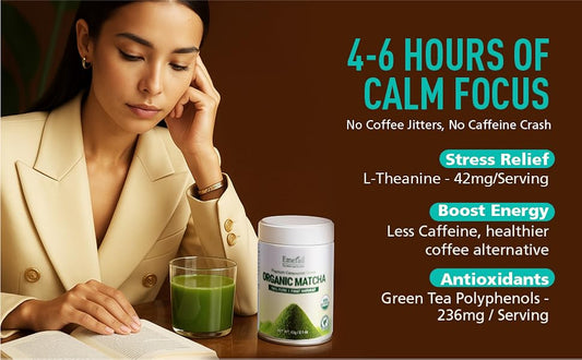 Matcha--Ceremonial Grade Matcha Green Tea Powder,Premium First Harvest Unsweetened,1 0 0 Pure Matcha ForLattes,Smoothies,and Baking 40g 1.4oz-Ships From US-Tea-Coffee Mate