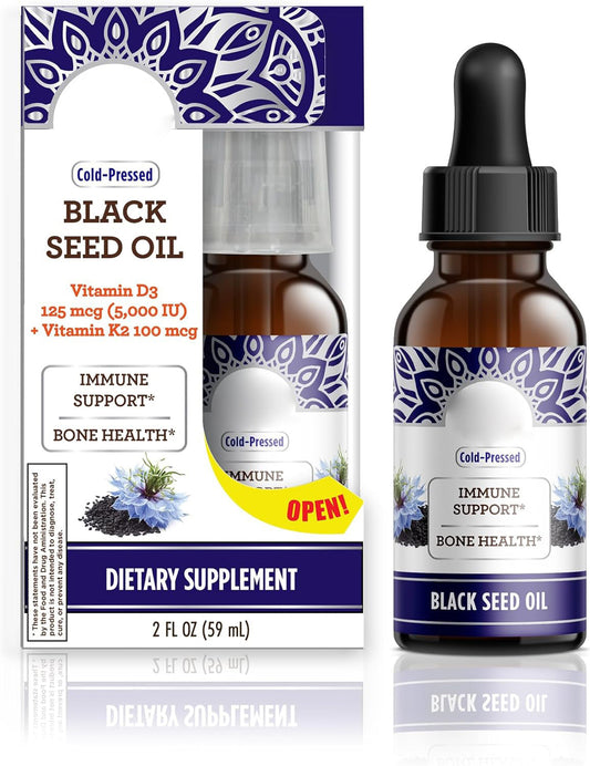 Black Seed Oil Drops Contain Vitamins