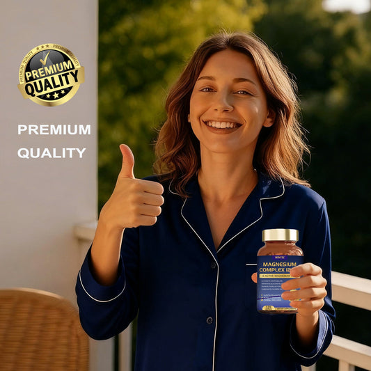 WINYEL Magnesium Complex 700mg 12 In 1 Magnesium Supplement With Glycinate, Citrate, Malate Sleep, Calm, Muscle Relaxation, Heart Health Support Vegan 120 Capsules