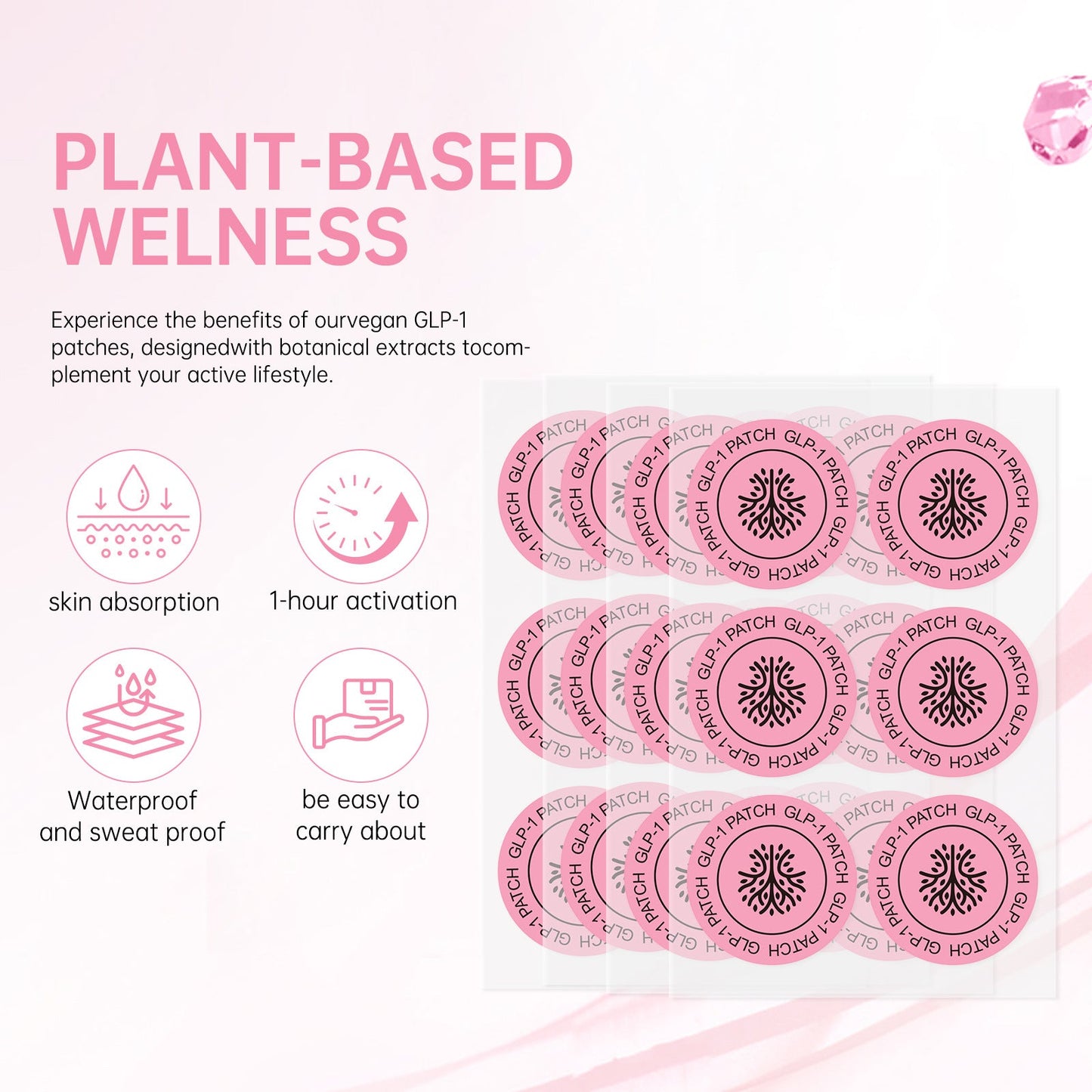 Body Care Patches GLP 1 Patches For Healthy Shape Support 30PCS