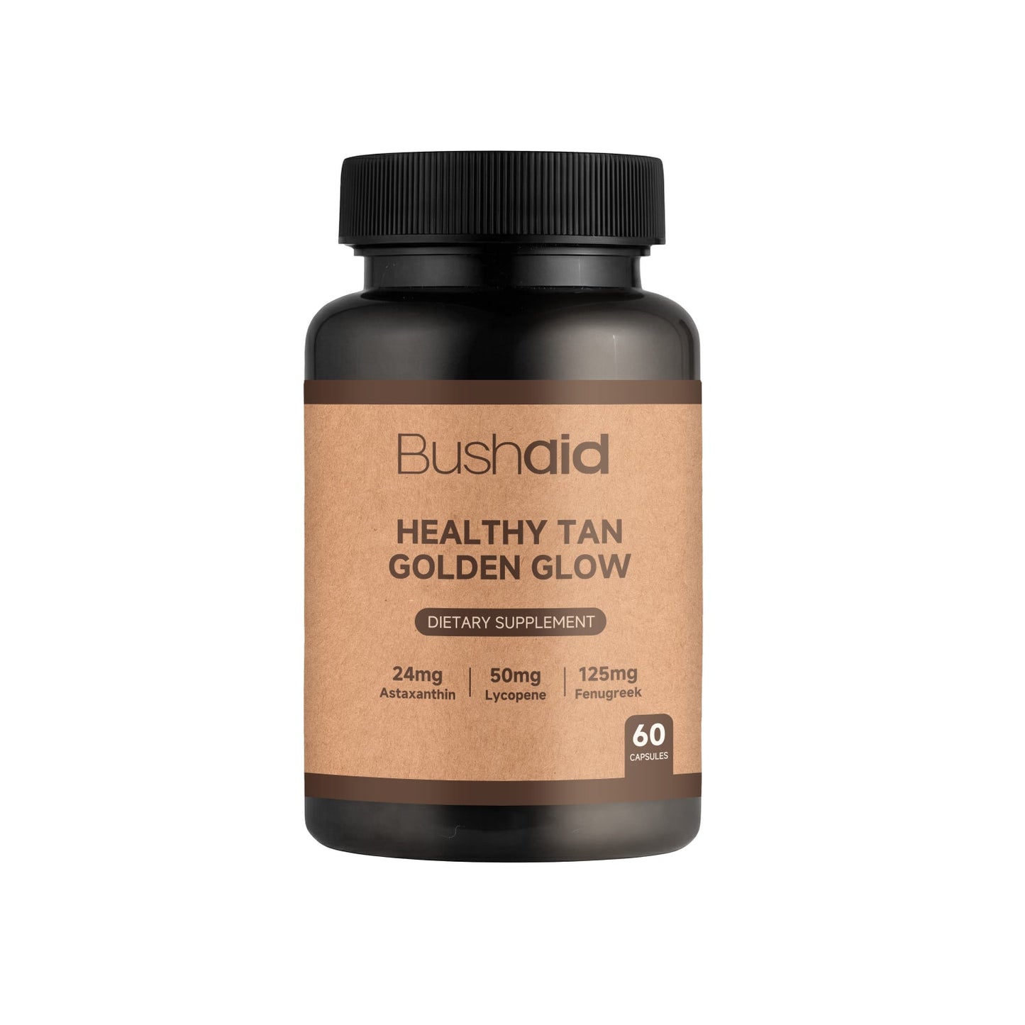 Bushaid Herbal Wellness Supplement with Fenugreek Extract Astaxanthin Lycopene Daily Vitality Support