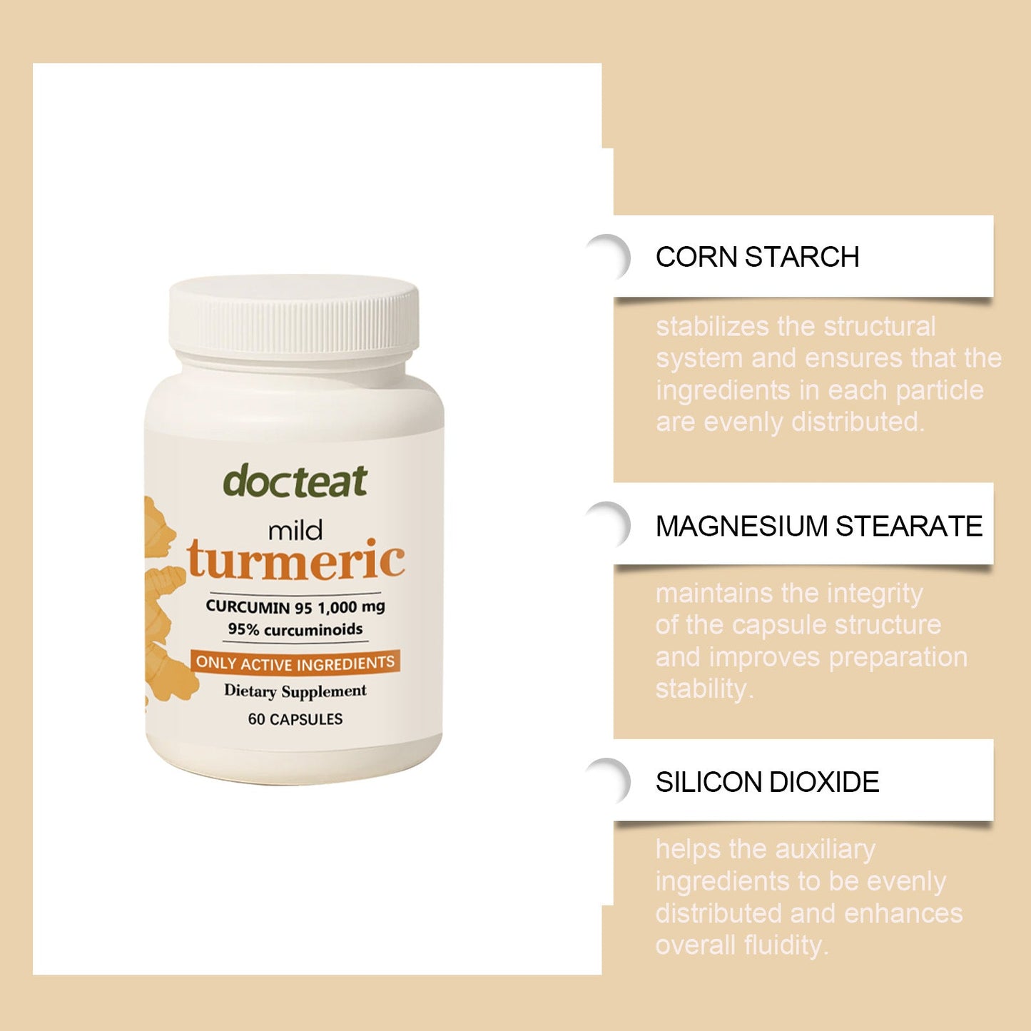 Curcumin Capsules Mild Formula