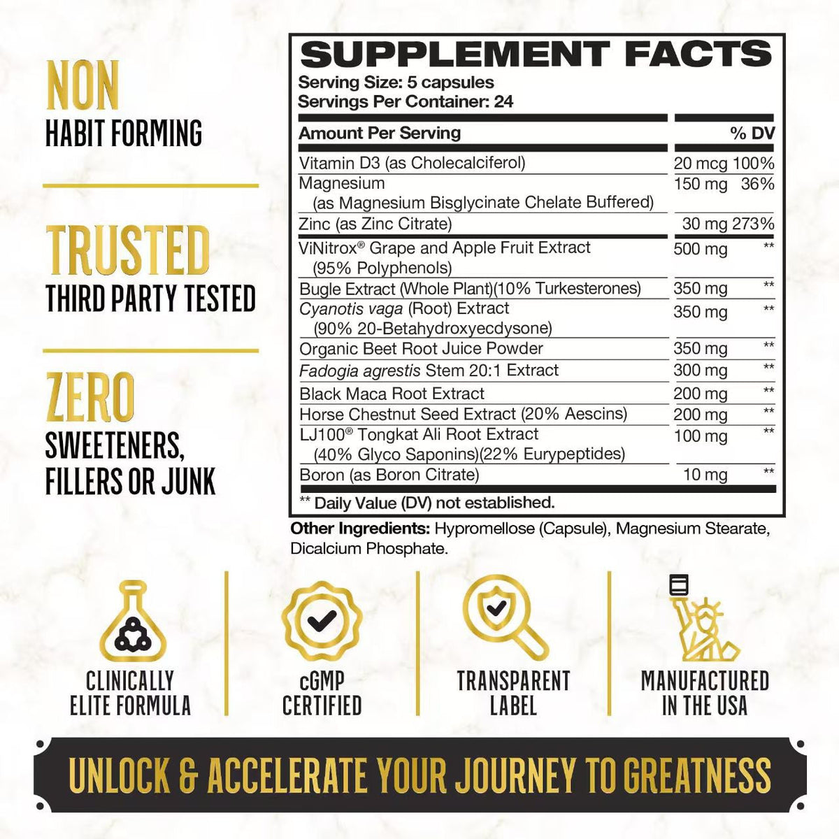 13-in-1 Male Maca Capsules 120 Capsules