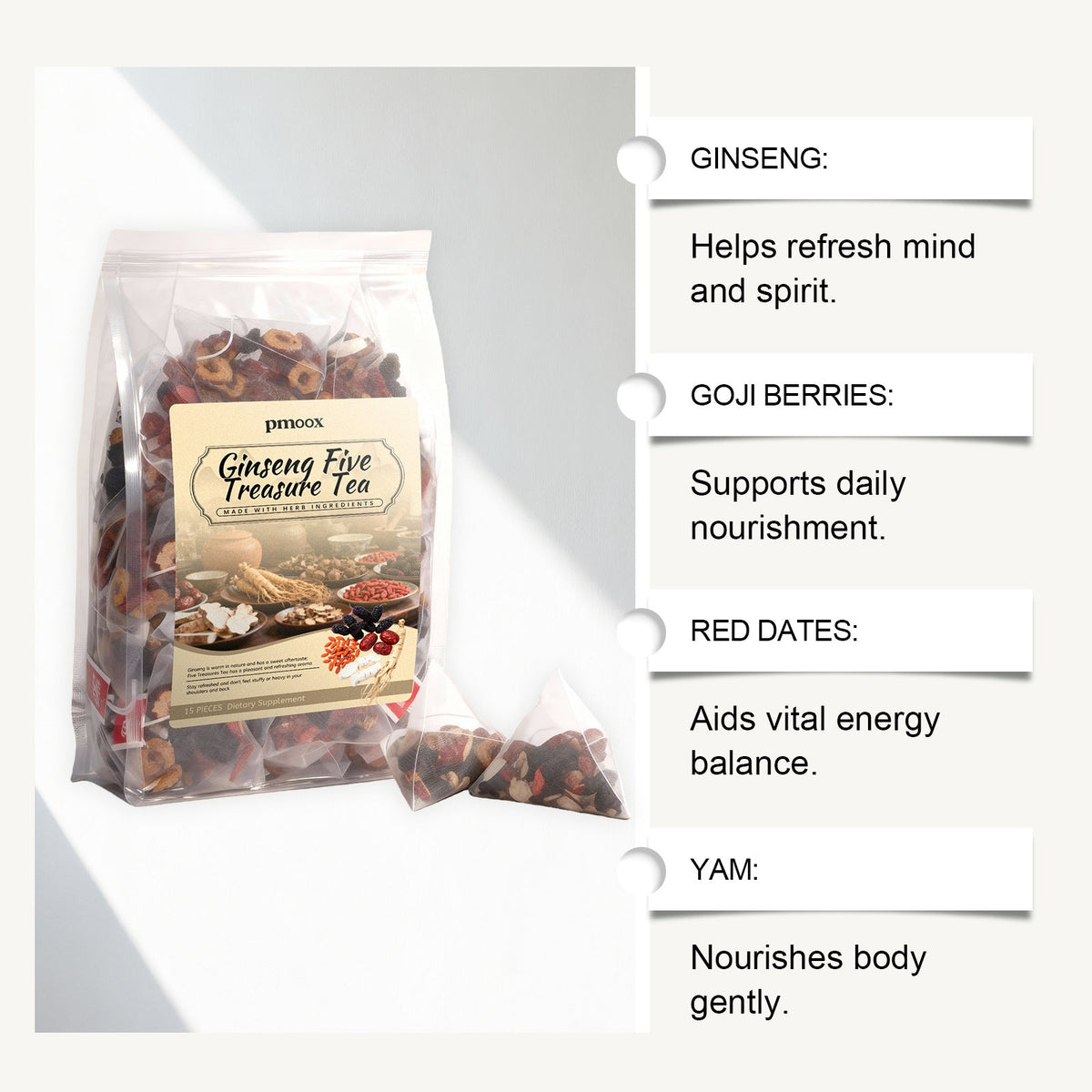 Ginseng Five Treasure Tea