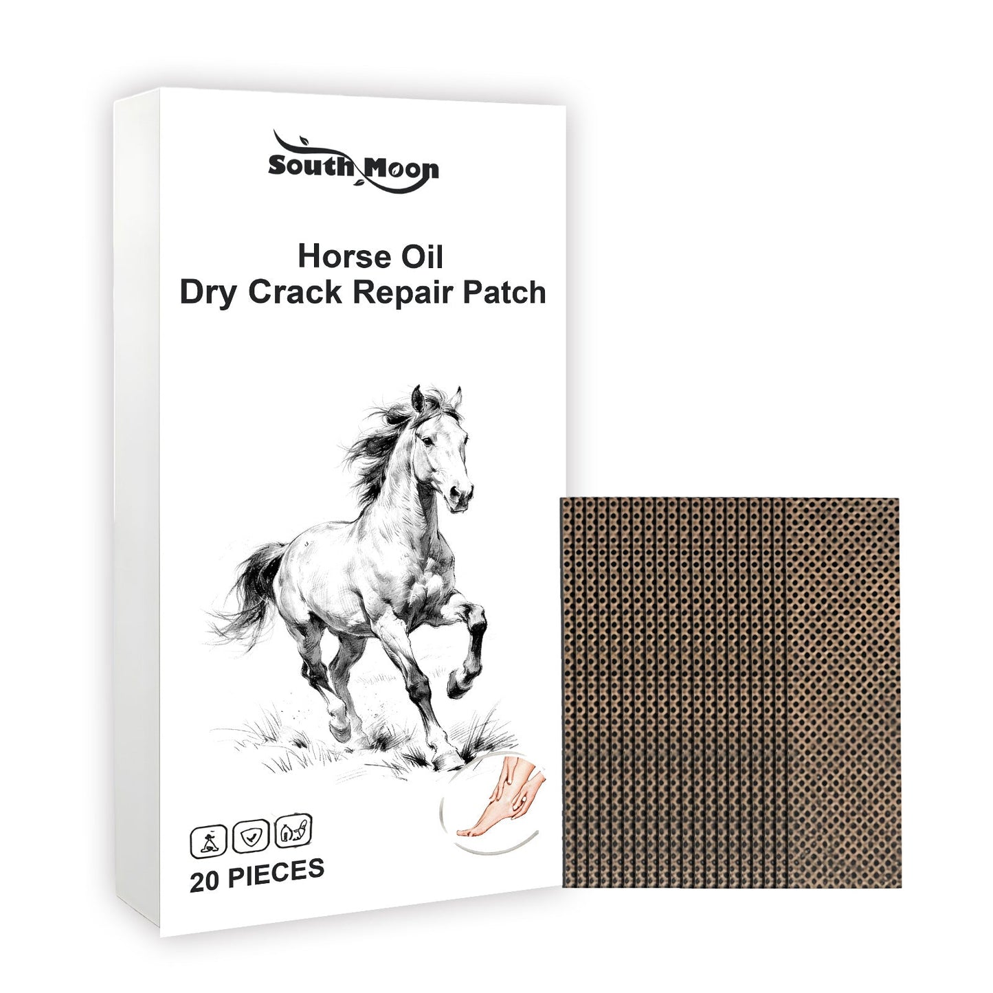 Cracked Heels fissures Skincare 20 Patches in 1 Packet