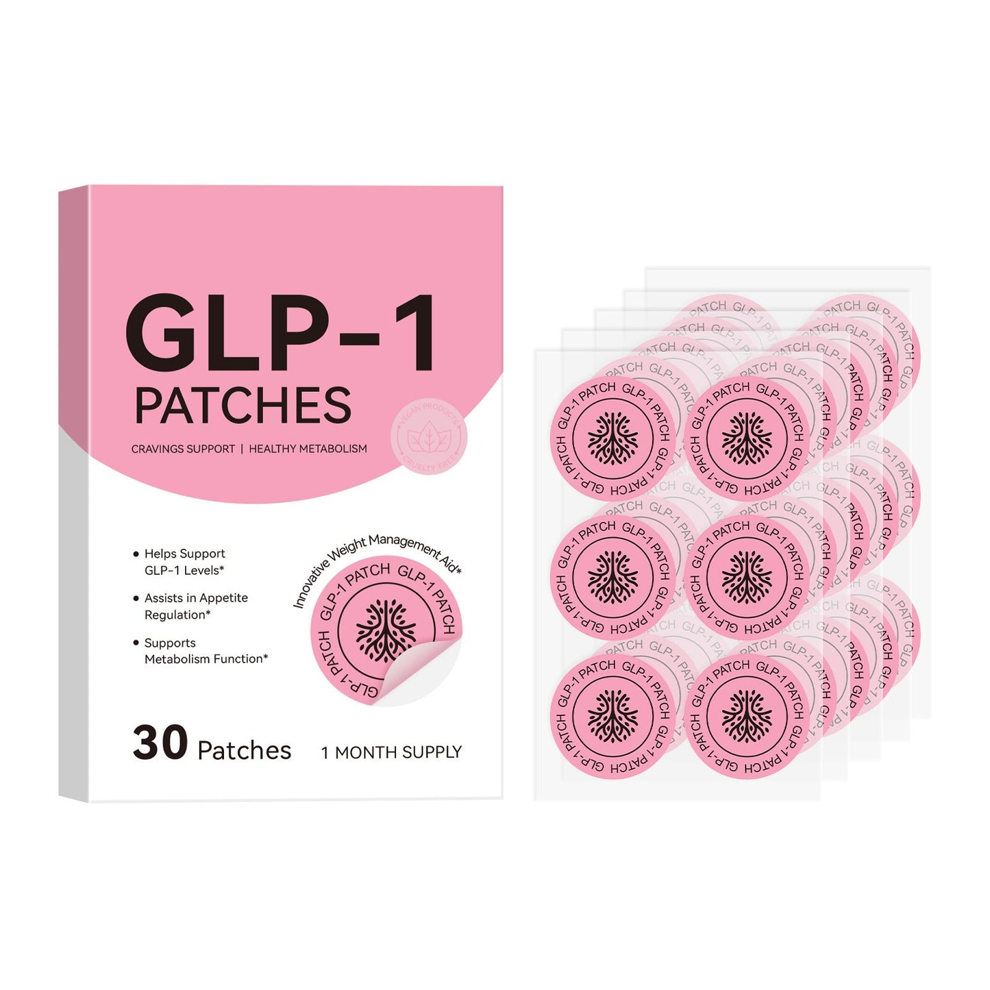 Body Care Patches GLP 1 Patches For Healthy Shape Support 30PCS