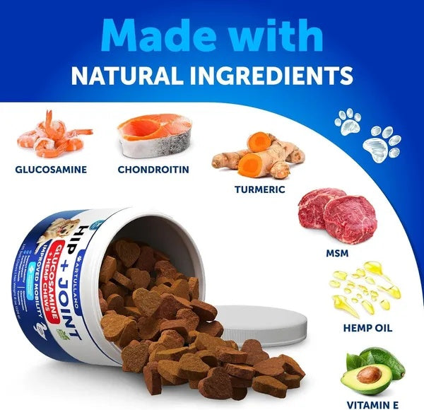 Hemp Hip And Joint Supplement For Dogs Glucosamine For Dogs