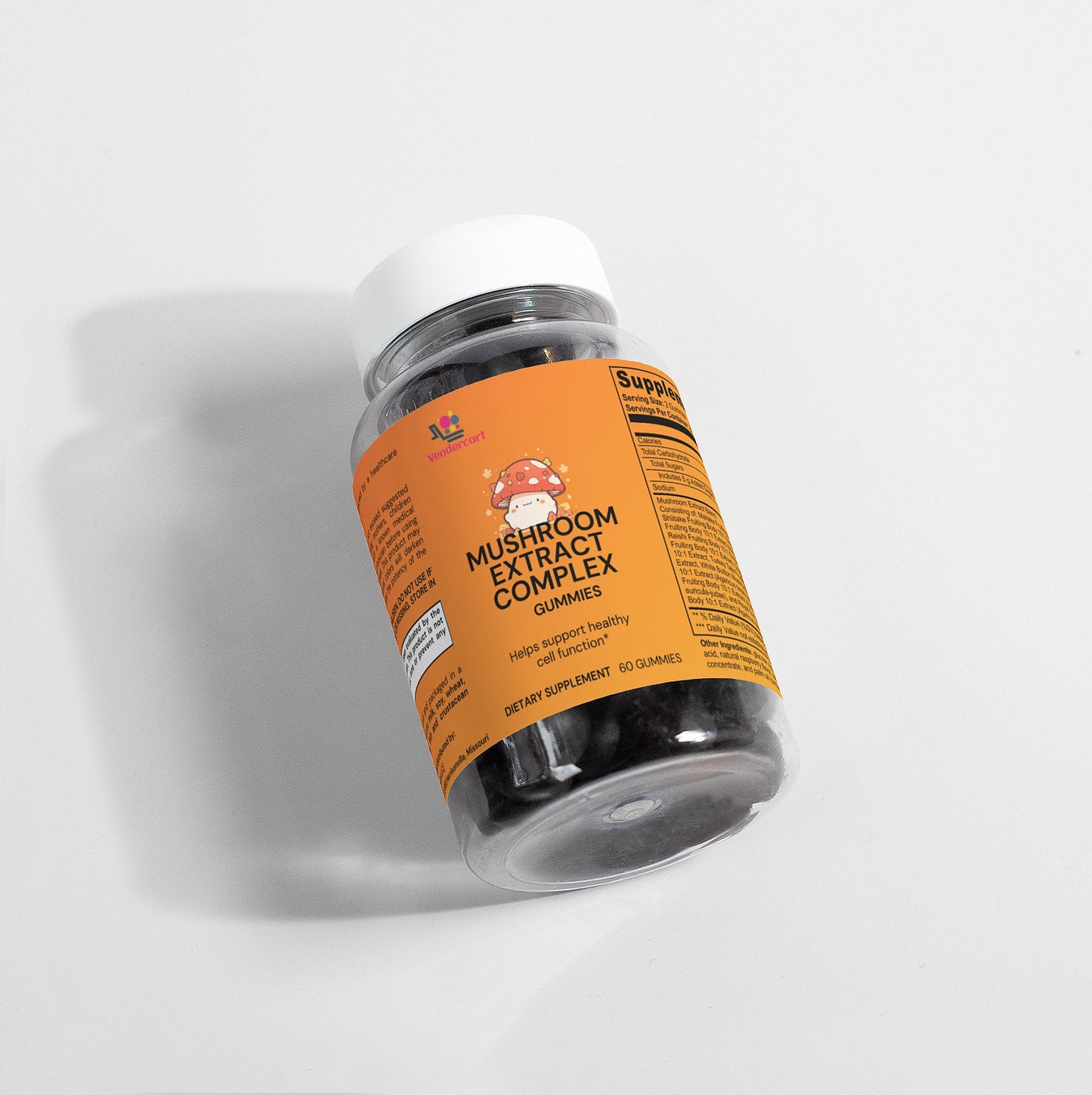 Mushroom Gummies – Lion's Mane, Reishi, Cordyceps & Chaga | 60ct