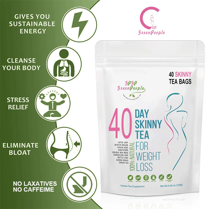 Leaf Cleanse Tea Bags, Natural Herbal Detox Tea For Lung Support, Metabolism & Immune Boost