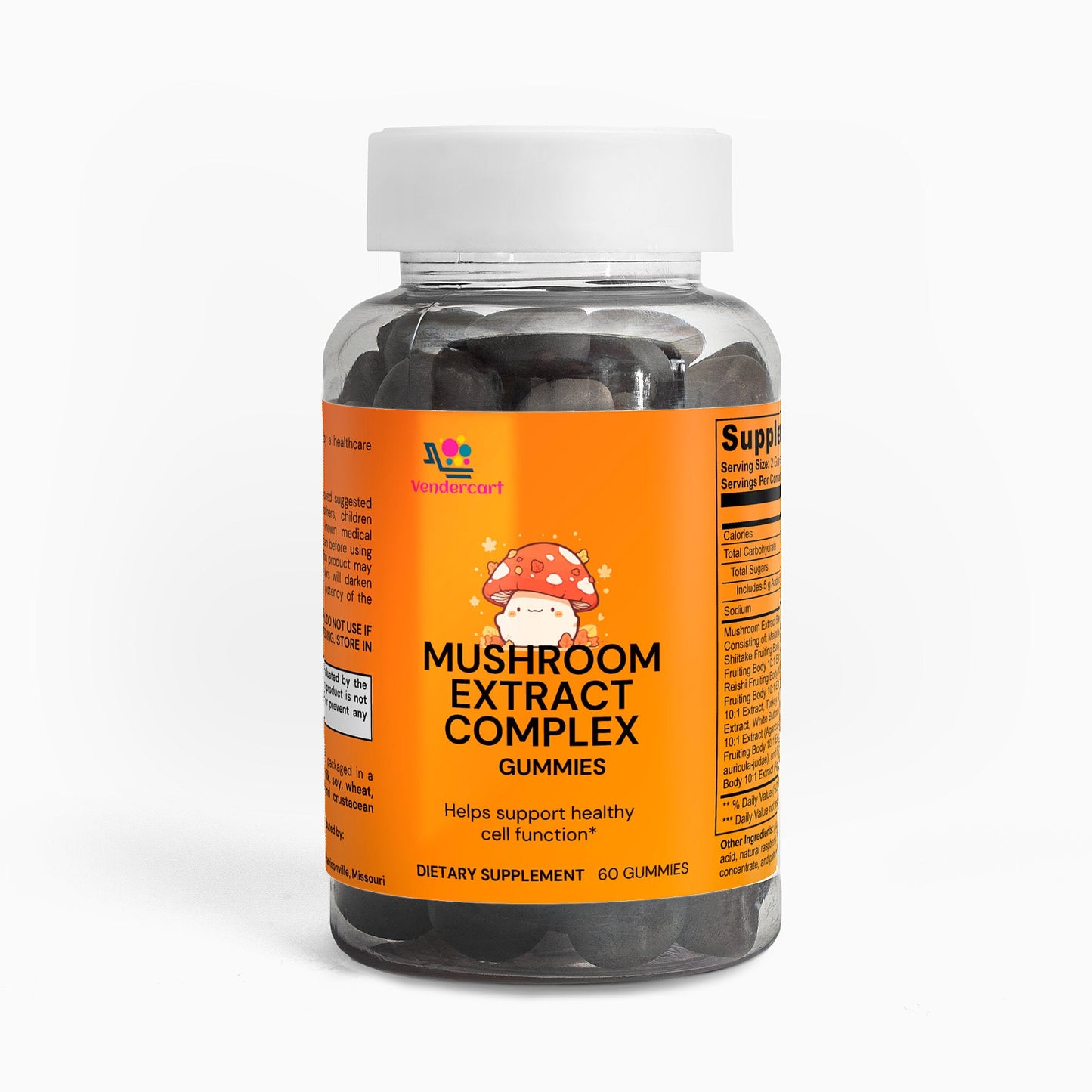 Mushroom Gummies – Lion's Mane, Reishi, Cordyceps & Chaga | 60ct
