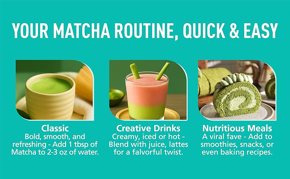 Matcha--Emerail Premium Culinary Grade Organic Matcha Green Tea Powder,Premium Unsweetened,100 Pure Matcha Powder,Smoothies,and Baking 70g 2.5oz-Ships From US-Tea-Coffee Mate