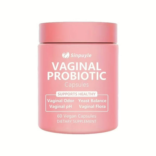 Feminine Vaginal Probiotic Supports PH Balance, Odor Control and Yeast Balance 60 Vegan Capsules